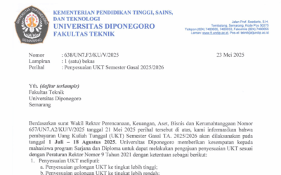 Pengajuan Penyesuaian UKT untuk Semester Gasal 2025/2026