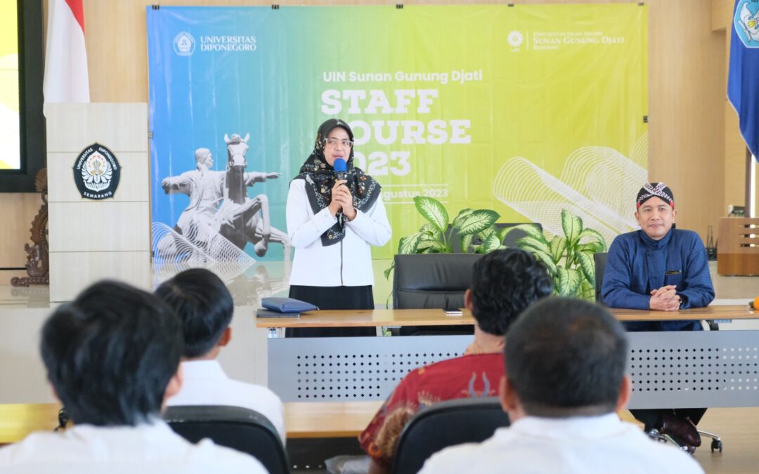 FAKULTAS TEKNIK UNDIP GELAR UIN SGD STAFF COURSE 2023, DEKAN FST UIN SGD: KITA INGIN LIHAT LANGSUNG PELAYANAN DI FT UNDIP